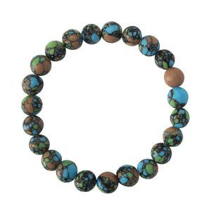 Tricolor Emperor Stone Stretch Bracelet